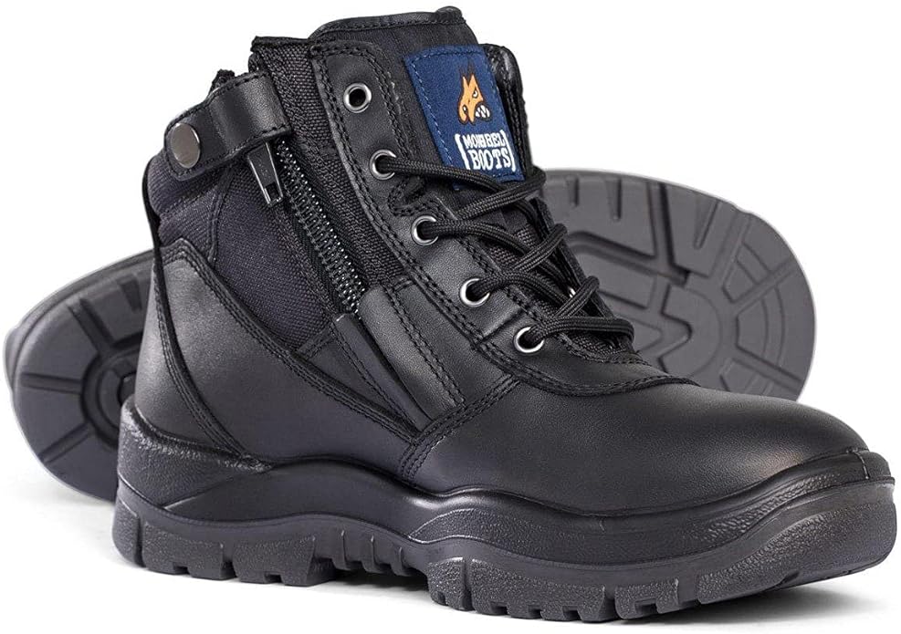Mongrel 261 ZipSider Safety Work Boots Steel Toe Cap Premium Leather