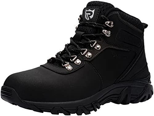 LARNMERN Steel Toe Boots for Men Outdoor Work Boots Safety Working Shoes Athletic Indestructible Industrial Construction Footwear Slip Resistant Puncture Proof Comfortable Breathable Durable Non Slip Leather Water Resistant