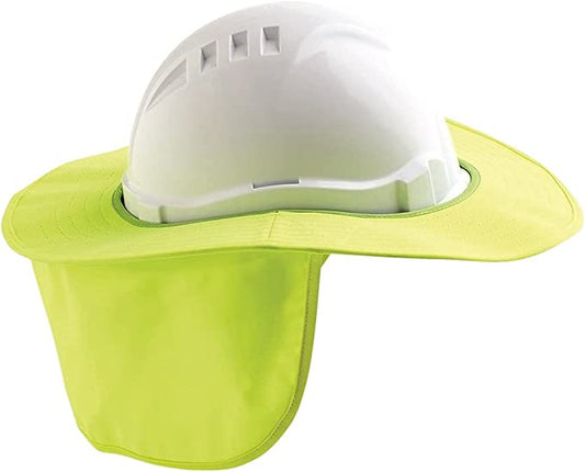 Pro Choice Safety Gear shade halo v6 & v9 hard hat brim - plastic & polyester fluro yellow Brand: Prochoice