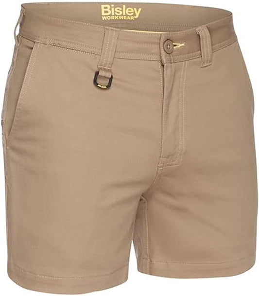 Bisley Inc Stretch Cotton Drill Short Soft Cotton Comfortable Work Shorts for Men