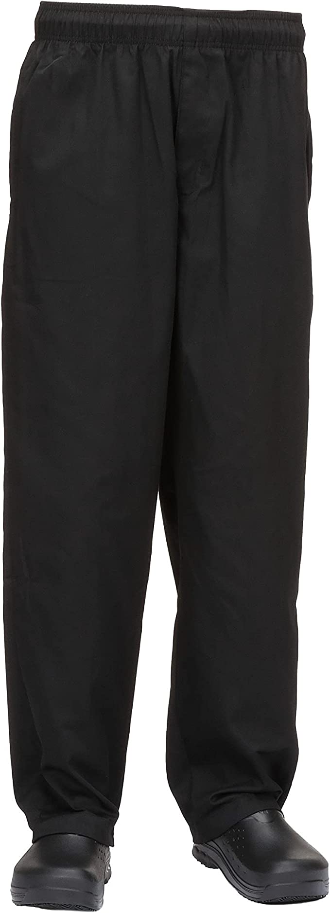 Chef Works Men and Women Essential Baggy Chef Pant with Zipper Fly