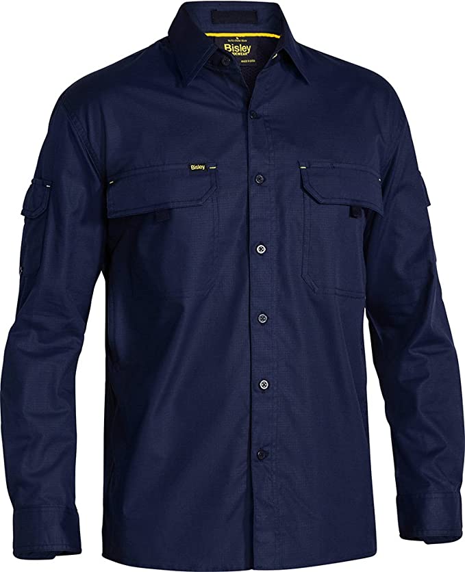 BISLEY WORKWEAR Men's X Airflow Ripstop Shirt - Long Sleeve