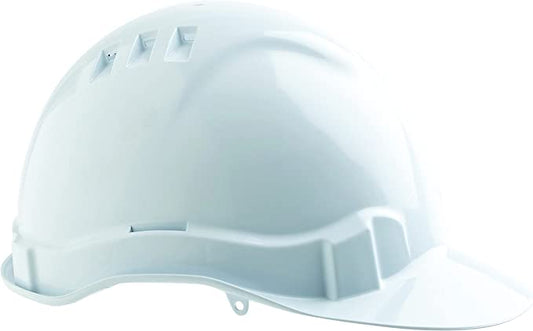 Pro Choice Safety Gear v6 hard hat vented pushlock harness - white