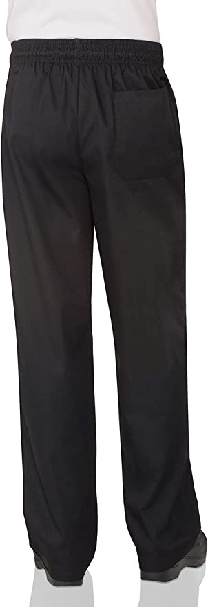 Chef Works Men and Women Essential Baggy Chef Pant with Zipper Fly