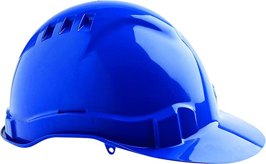 Pro Choice Safety Gear v6 hard hat vented pushlock harness - blue