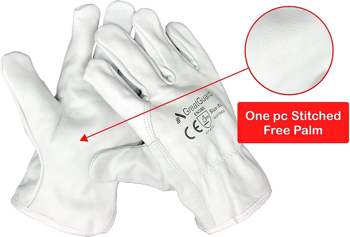 Brand: Generic Rigger Driver Work Safety Gloves Leather Certified Cowhide Grain Leather